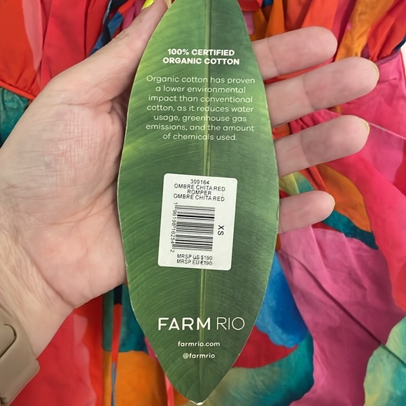 NWT FARM Rio Red Tropical Print Jumper size XS - Picture 7 of 7